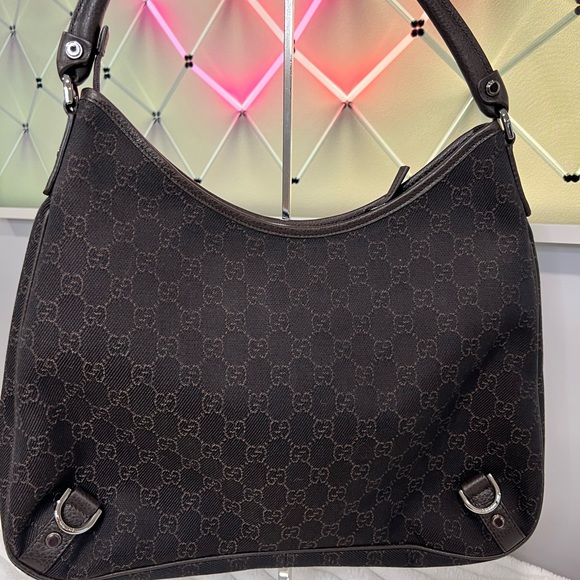 💯 Authentic Gucci Abbey GG Denim Hobo Bag-Pristine condition! - Picture 3 of 6